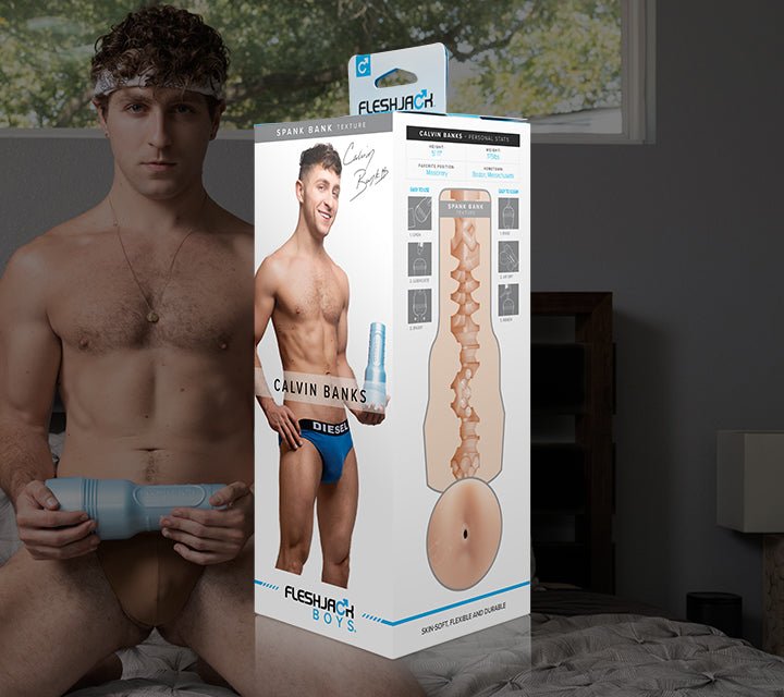 Calvin Banks: Spank Bank and Dildo pack - Fleshlight